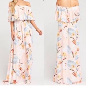 Show Me Your Mumu Hacienda Maxi Dress  ~ in Dusty Blush Crisp